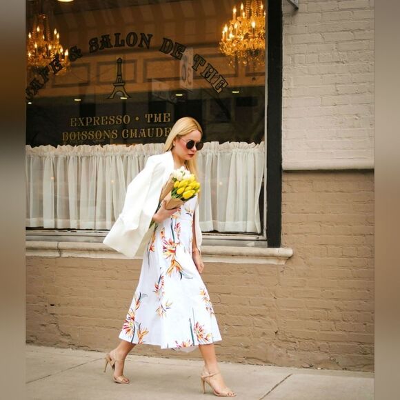 Eva Mendes spring dress - Picture 1 of 13